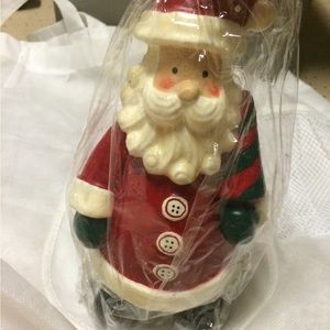 NEW VINTAGE SANTA FIGURE CANDLE